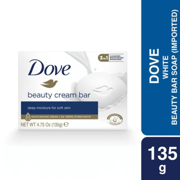 Dove Beauty Bar Soap White 135g (Made in India)