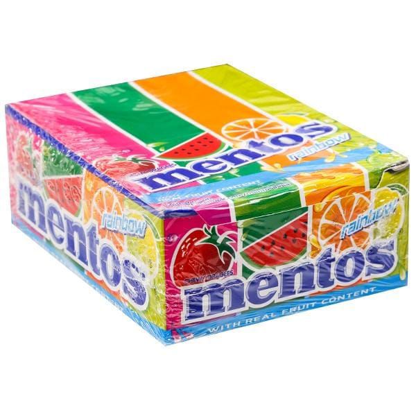Mentos Rainbow Chewy Candy Roll (28.6g*30pcs Indian
