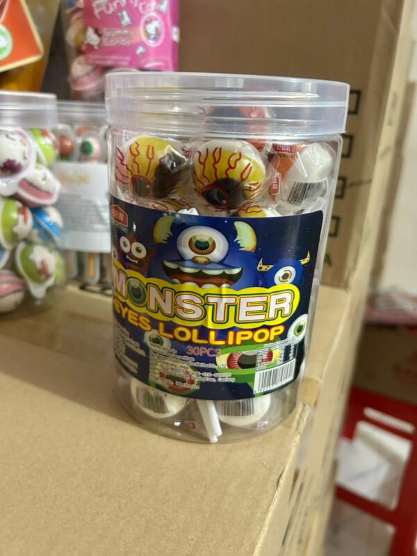 Monster Eye Lollipop 30 pec jar