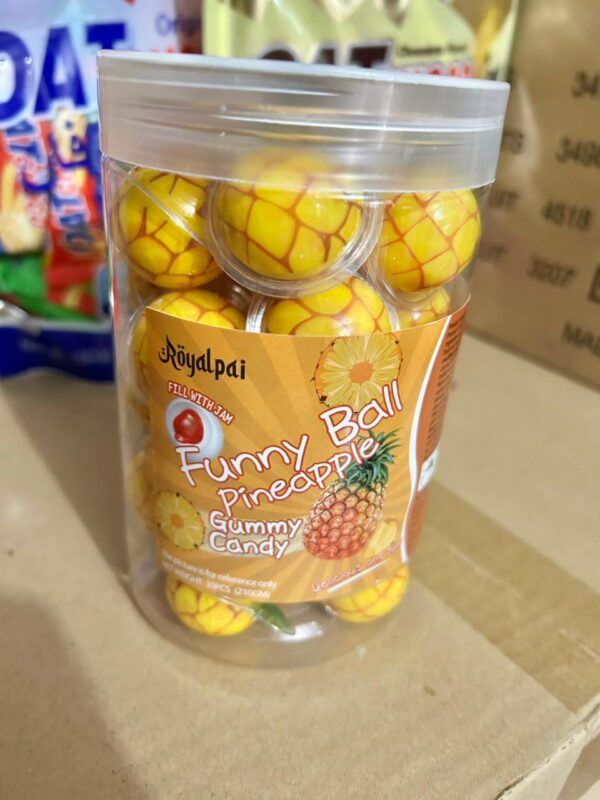 pineapple-flavored gummy candies filled with jam 30 pec