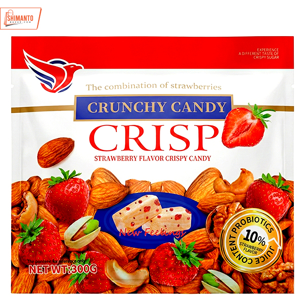 Crunchy Candy Crisp Strawberry Flavor Crispy Candy 300gm