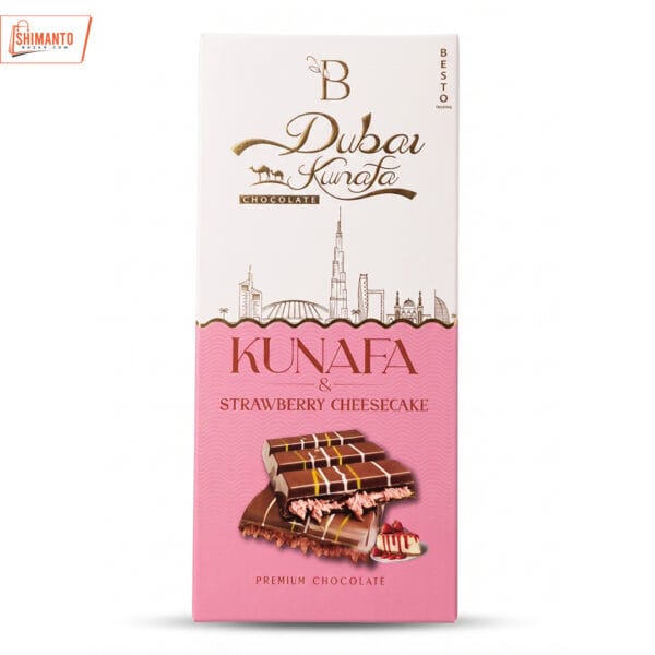 Dubai Kunafa & Strawberry Cheesecake Chocolate (Besto)