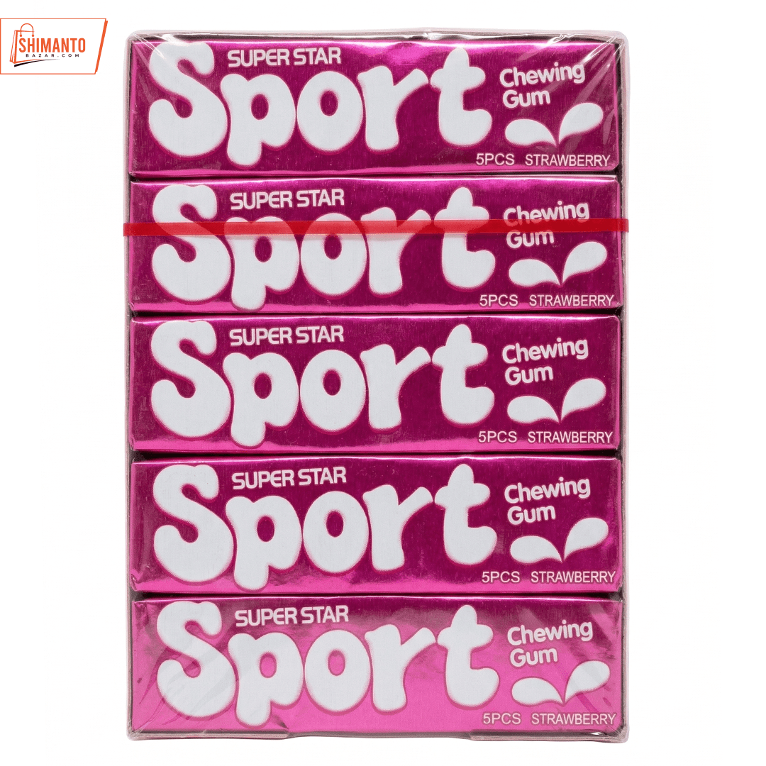 Superstar Sport Chewing Gum Strawberry