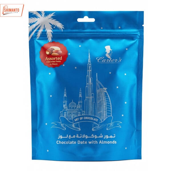Carter’s Assorted Chocolate Dates with Almonds (25 Pieces)